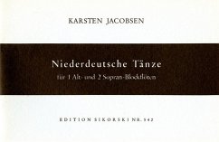 Cover Niederdeutsche Tänze für 3 Blockflöten (SSA) Spielpartitur