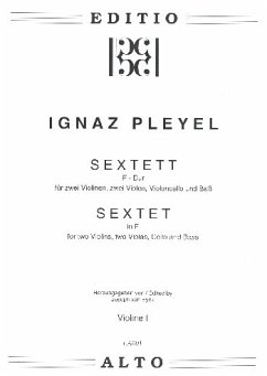 Cover Sextett F-Dur für 2 Violinen, 2 Violen, Violoncello und Baß Stimmen