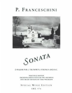 Cover Sonate D-Dur für 2 Trompeten, Streicher und Bc für 2 Trompeten und Orgel (Klavier) 2 Spielpartituren