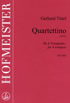 Cover Quartettino für 4 Trompeten Partitur und Stimmen