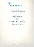 2 Sonatas op.1 nos.7+10 for alto recorder and bc 2 Sonatas op.1 nos.7+10 for alto recorder and bc