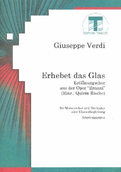 Cover Erhebet das Glas für Männerchor und Klavier Klavierpartitur