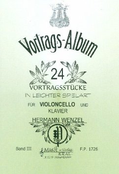 Cover 24 Salon- und Vortragsstücke Band 3 für Violoncello und Klavier