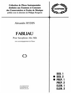 Cover Fabliau pour saxophone alto et piano