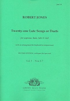 21 lute-songs or duets vol.1 (no.1-7) for soprano, bass, lute and viol (Keyboard ad lib), parts
