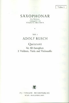 Cover Quintett für Altsaxophon und Streichquartett Stimmen
