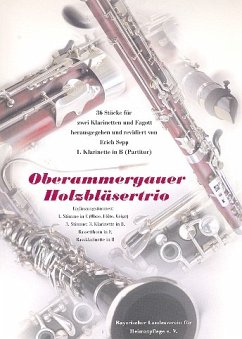 Cover Oberammergauer Holzbläsertrio für 2 Klarinetten und Fagott (div. Holzbläser) Partitur und 6 Stimmen