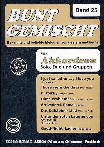 Bunt gemischt Band 25 für Akkordeon