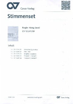 Cover König David für Sprecher, Soli, Kinderchor und Instrumente Stimmensatz