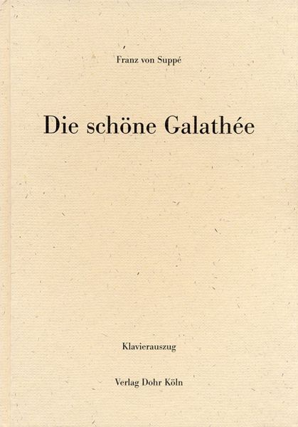 Die schöne Galathee Klavierauszug (dt) Buch gebunden