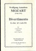 Divertimento Es-Dur KVAnh226 für 2 Klarinetten, 2 Hörner und 2 Fagotte Partitur+Stimmen Divertimento Es-Dur KVAnh226 für 2 Klarinetten, 2 Hörner und 2 Fagotte Partitur+Stimmen