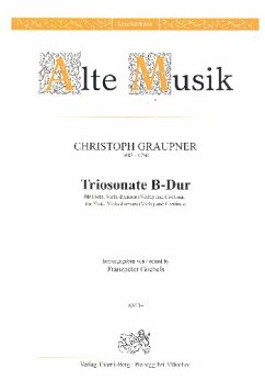 Cover Sonate B-Dur für Flöte, Viola und Bc Partitur und Stimmen (Bc ausgesetzt)
