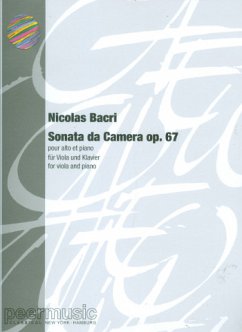 Cover Sonata da Camera op.67 für Viola und Klavier
