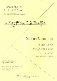 Cover Suite e-Moll Nr.10 BuxWV236 für Gitarre
