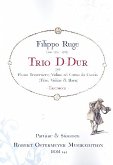 Trio D-Dur für Flöte, Violine und Horn in D Partitur und Stimmen