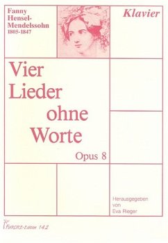 Cover 4 Lieder ohne Worte op.8 für Klavier