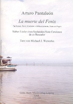 Cover La muerte del Fenix für Sopran, Tenor, Klarinette (Bassklarinette), Horn in F und Fagott Partitur und Stimmen (sp)