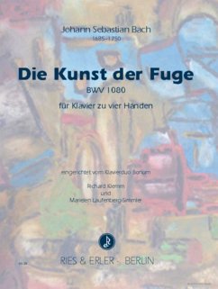 Cover Die Kunst der Fuge BWV1080 für Klavier zu 4 Händen Spielpartitur