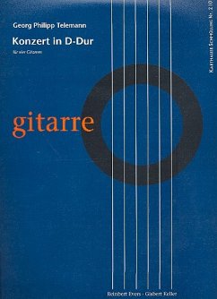 Cover Konzert D-Dur für 4 Gitarren Partitur und Stimmen