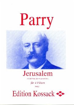 Cover Jerusalem für 4 Flöten Partitur