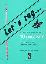 Cover Let's rag (+CD) 10 Ragtimes für Flöte