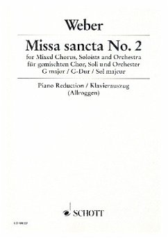 Cover Missa Sancta G-Dur Nr.2 für Soli, Chor und Orchester Klavierauszug