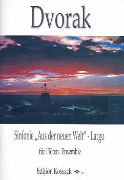 Cover Largo aus Sinfonie Nr.9 für Flötenensemble Partitur und Stimmen