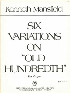 Cover 6 Variations on old Hundredth for organ