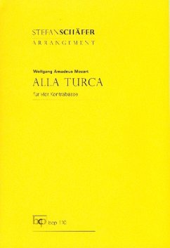 Cover Alla turca für 4 Kontrabässe Partitur und Stimmen