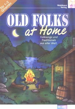 Cover Old Folks at Home für 1-2 Gitarren (mit Text) Spielpartitur