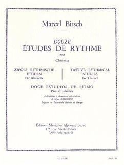 Cover 12 études de rythme pour clarinette