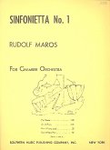 Sinfonietta no.1 for 2 recorders (flutes), 2 trumpets, percussion, 2 violins, cello and double bass, score