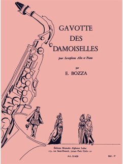 Cover Gavotte des damoiselles pour saxophone alto et piano