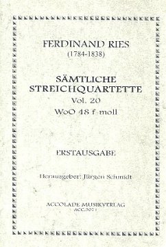 Cover Streichquartett f-Moll WoO48 Partitur+Stimmen