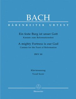 Cover Ein feste Burg ist unser Gott Kantate Nr.80 BWV80 Klavierauszug (dt/en)