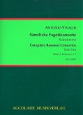 Sämtliche Fagottkonzerte Band 1 Solostimme