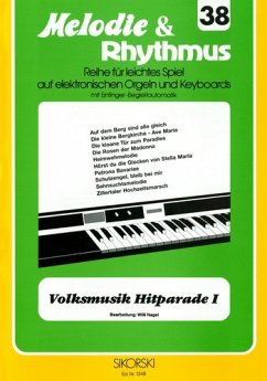 Cover Volksmusik Hitparade 1: für E-Orgel / Keyboard melodie und rhythmus 38