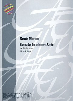 Cover Sonate in einem Satz für Klavier