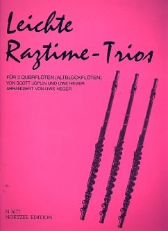 Cover Leichte Ragtime-Trios für 3 Flöten
