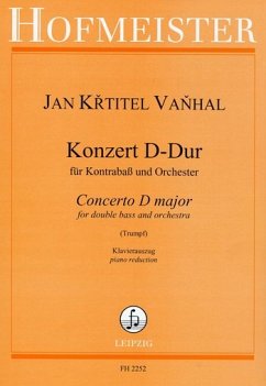 Konzert D-Dur für Kontrabass und Orchester für Kontrabass und Klavier