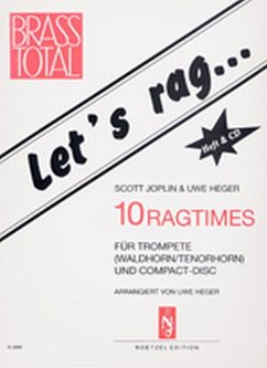 Cover Let's rag (+CD) 10 Ragtimes für Trompete (Waldhorn, Tenorhorn)