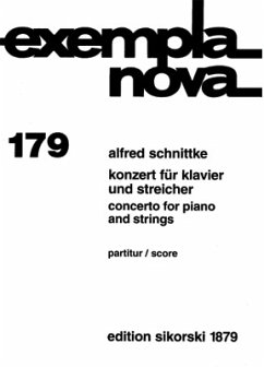 Cover Konzert für Klavier und Streicher Partitur