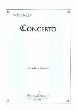 Concerto f minor for 4 saxophones (SATB) score and parts