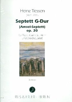 Cover Septett G-Dur op.20 für Flöte, Klarinette (A), Horn (F) und Streichquartett, Stimmen