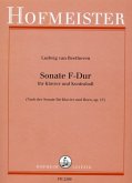 Sonate F-Dur op.17 für Horn und Klavier für Kontrabass und Klavier Sonate F-Dur op.17 für Horn und Klavier für Kontrabass und Klavier