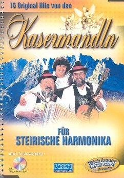 Cover 15 Original Hits von den Kasermandln für steirische Harmonika