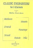 Classic Evergreens for 5 clarinets score and parts Classic Evergreens for 5 clarinets score and parts