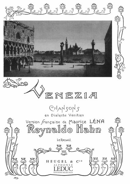 Venezia Chansons en dialect venitien pour chant et piano Venezia Chansons en dialect venitien pour chant et piano