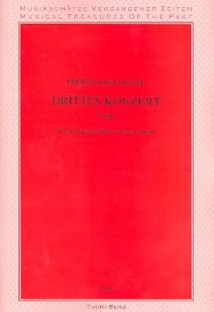 Cover Konzert C-Dur Nr.3 für Flöte, Streichorchester und Cembalo Partitur