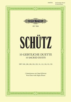 10 geistliche Duette für 2 Solostimmen oder 2-stg Chor mit Orgel, Harmonie oder Klavier